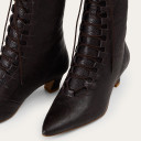 Florence Boots, brown python pattern